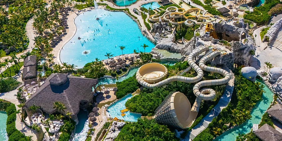 Parque acuático El Dorado en Punta Cana, vista aérea